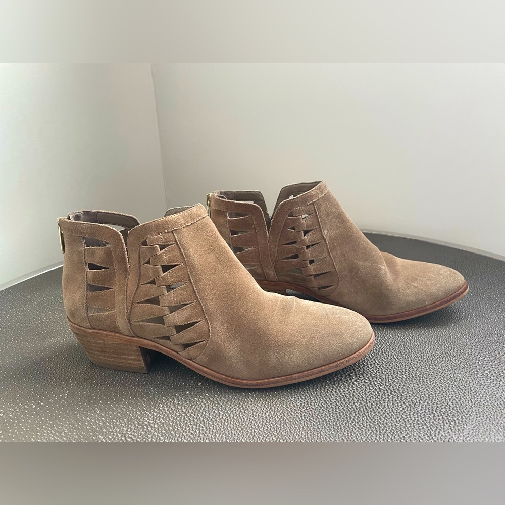 Tan Suede Booties